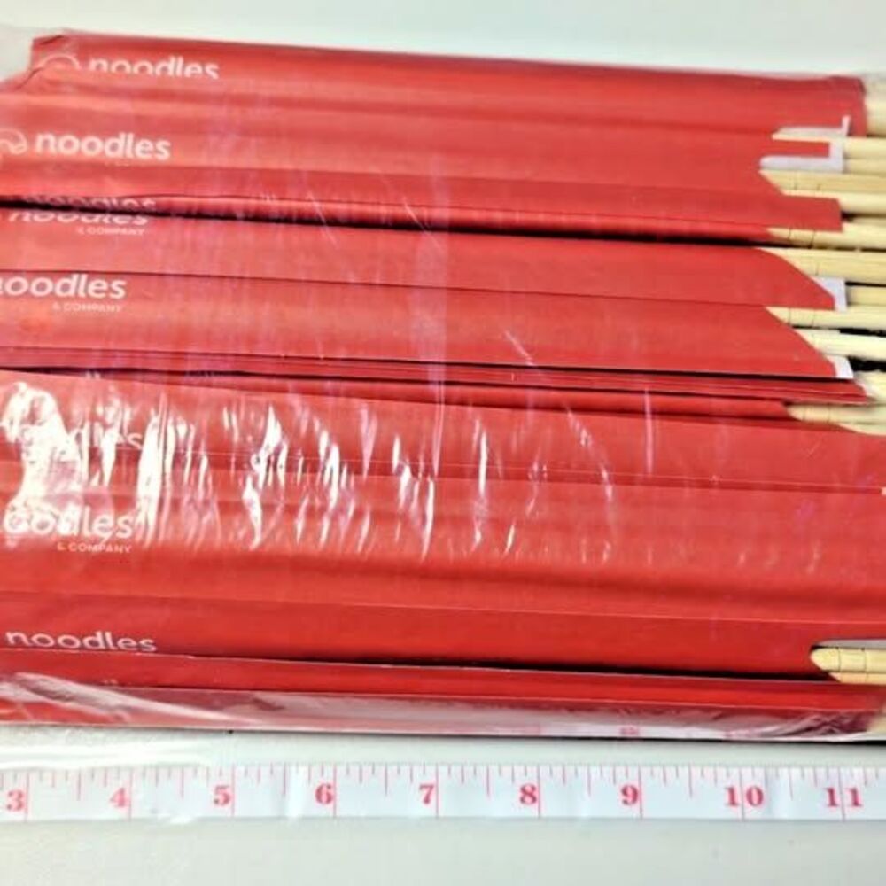 Premium Disposable Bamboo Chopsticks – 9" Round, Individually Wrapped 100 Pairs